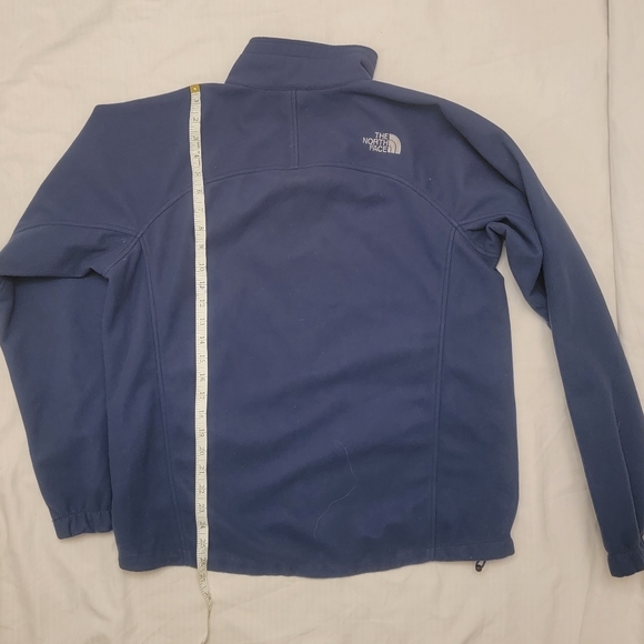 The North Face Windwall Fleece Jacket Mens Small Pockets Embroidered Logo Blue - Picture 15 of 16